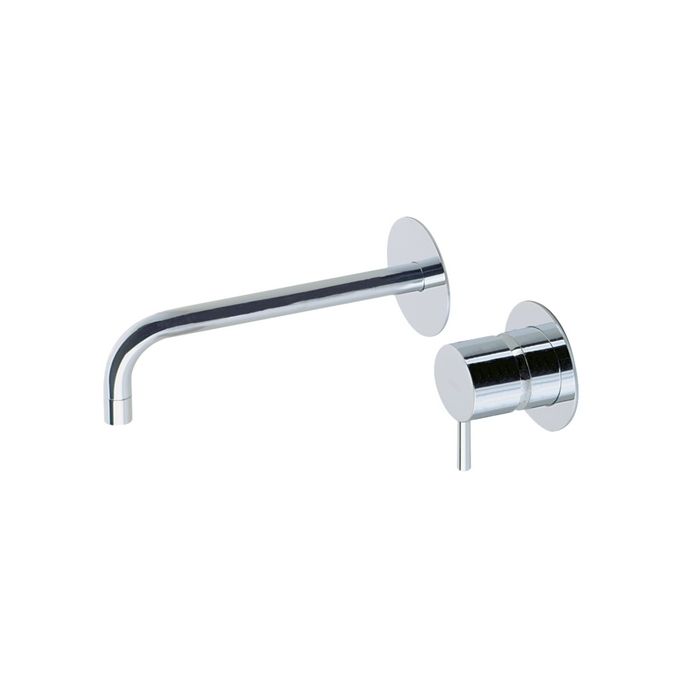 Pure Duero DU5404-IN basin mixer 2-hole complete with recessed part stainless steel