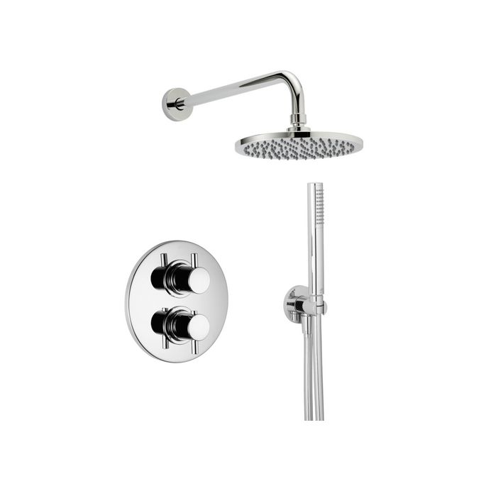 Pure Duero DU5425-CH Dusche Unterputzset mit Thermostat Chrom