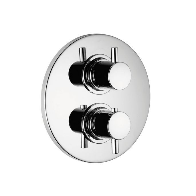 Pure Duero DU5426 recessed thermostat with 3 outlets chrome