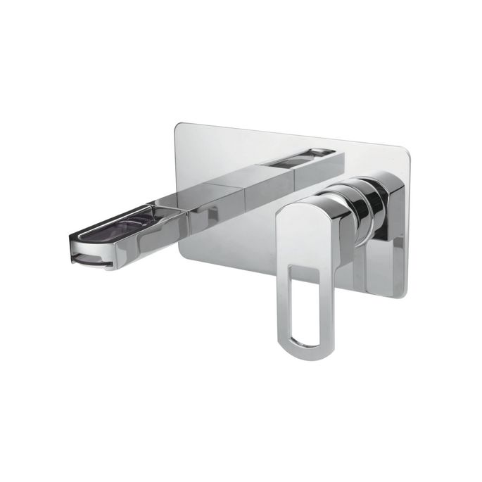 Pure Ebro EB5217 basin tap 2-hole complete with recessed part chrome
