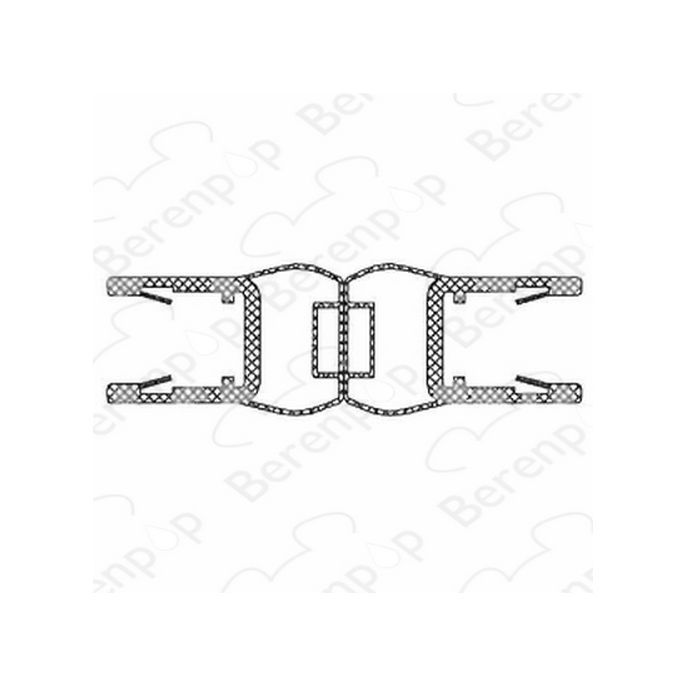 Riho 062020002 magnetic stripe set straight (2 pcs), 200cm, 8mm