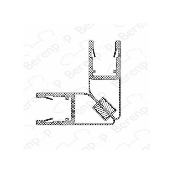 Riho 562020028 magnetic strip 45 degrees (2 pieces), 200cm, 8mm