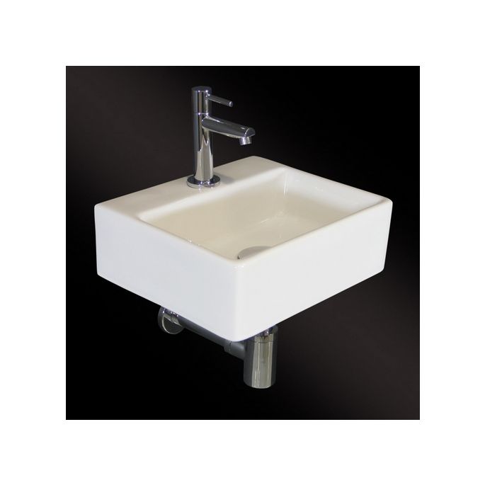 San4U 2501035 One Pack Zapa fonteinset wit keramiek/ chroom