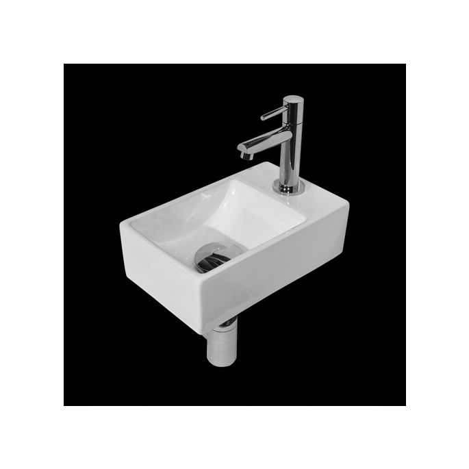 San4U 2501157 One Pack Wonder (rechts) fonteinset wit keramiek/ chroom