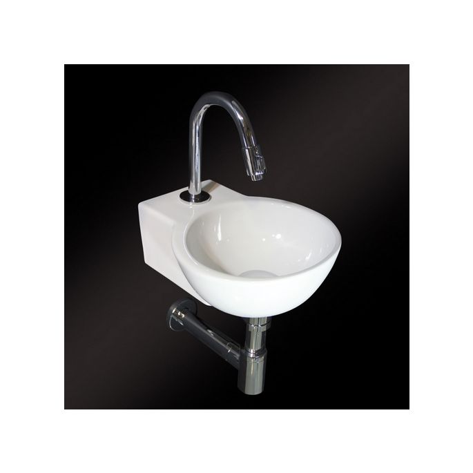 San4U 2503035 One Pack Sun fountain set white ceramic/ chrome