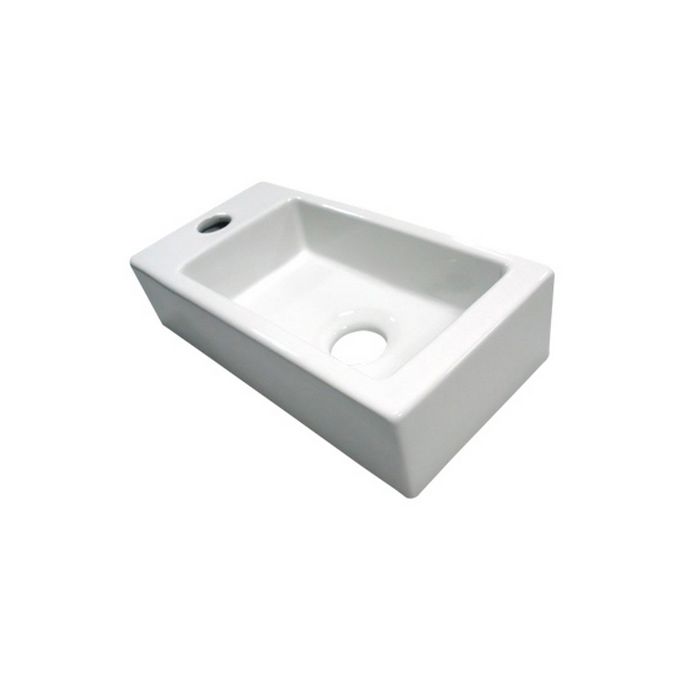 San4U 2514610 Mini-Block (left) fountain 36x18x9cm ceramic white