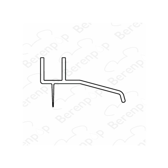 San4U Sealday SD013 drainage profile with flexible lip 200cm, 8mm