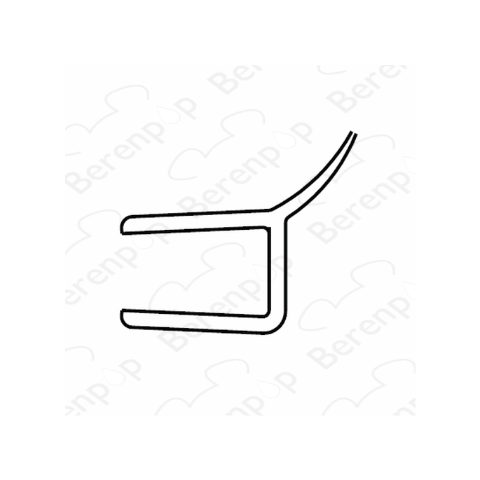 San4U Sealday SD035 wall sealing profile with soft lip, 200cm, 6-8mm *no longer available*