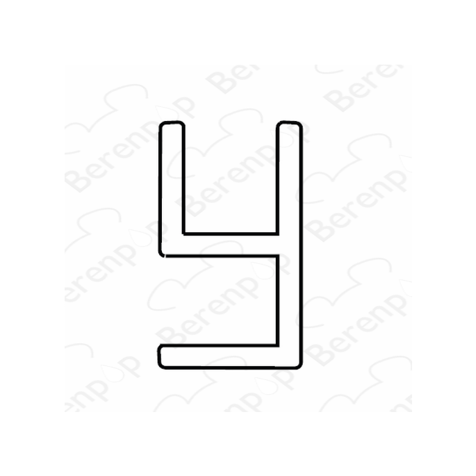 San4U Sealday SD041 corner joint profile 90 degrees, 200cm, 8mm