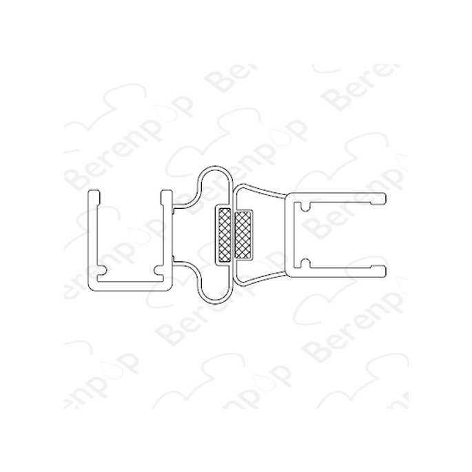 San4U Sealday SD051 magnetic stripe set lateral+straight, 200cm, 6-8mm