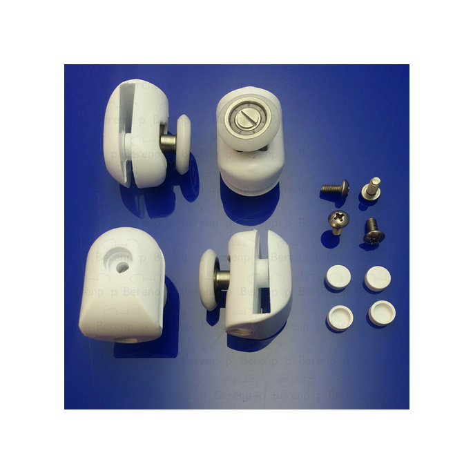 Sealskin Duka 3000 Laufschienensatz (4 x oben) für Viertelkreis-Schiebetüren, weiß *nicht mehr lieferbar*