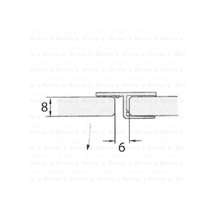 Sealskin Optix 600 - 700 TSS004 Abdeckprofil 201cm transparent, 8mm *nicht mehr lieferbar*