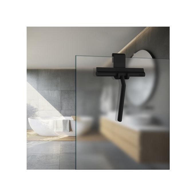 Smedbo Fittings BB1310 shower wiper with holder matte black
