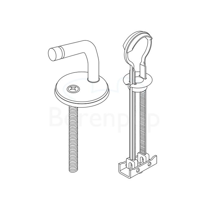 Villeroy en Boch Amadea 88100161 set fest Scharniere chrom