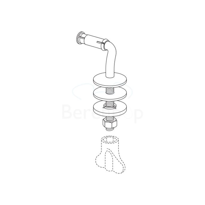 Villeroy en Boch O.Novo / Omnia Classic 88230161 set fest Scharniere chrom