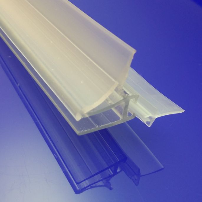 PDPlan Cristal C806 set of drip strips 51.6cm including 4 corners for quadrant shower 80x80cm