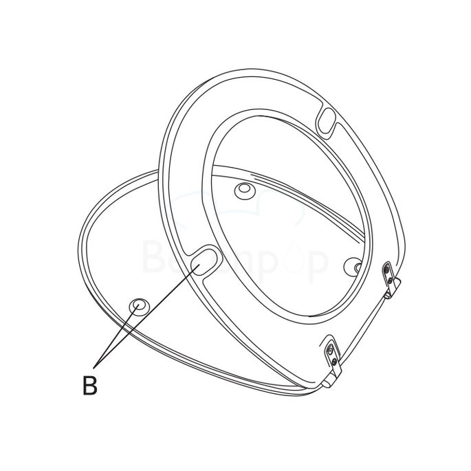 Villeroy en Boch O.Novo / Omnia Classic 88230161 set fest Scharniere chrom