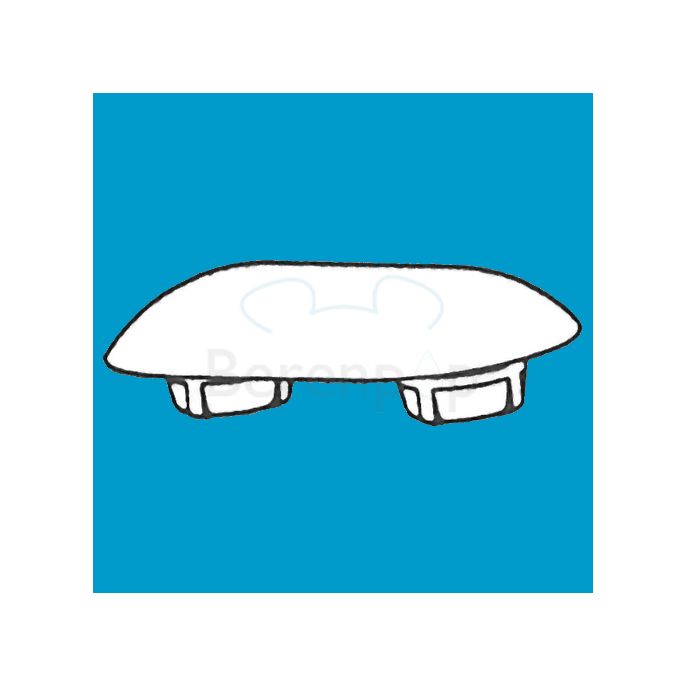 Pressalit A4001 buffer voor zitting ovaal grijs