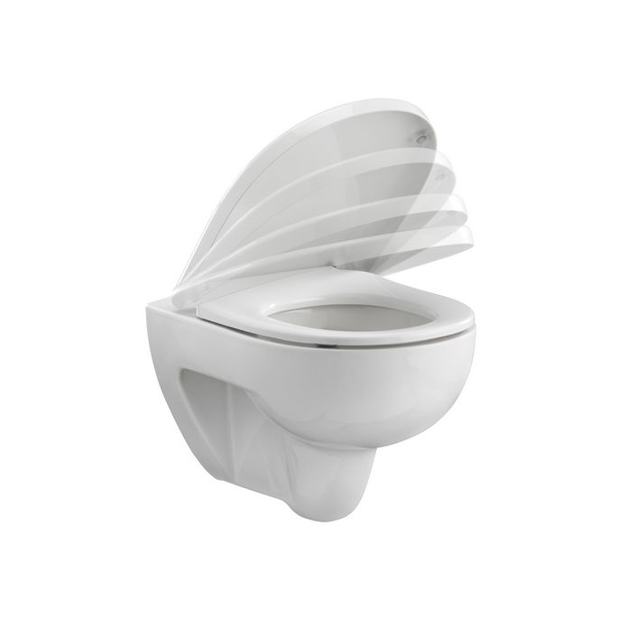 Pressalit 300+ 760000-DA7999 toiletzitting met deksel wit