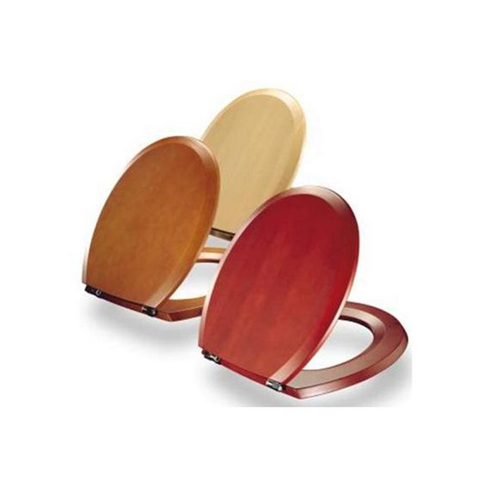 Pressalit Selandia (Wood) 522455-B47999 toilet seat with cover mahogany stained