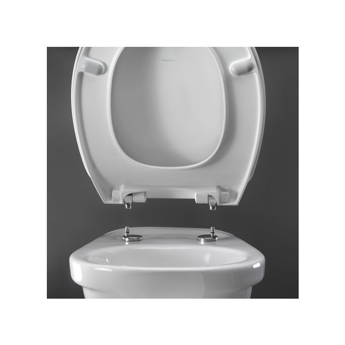 Pressalit Calmo 556000-D72999 toilet seat with cover white