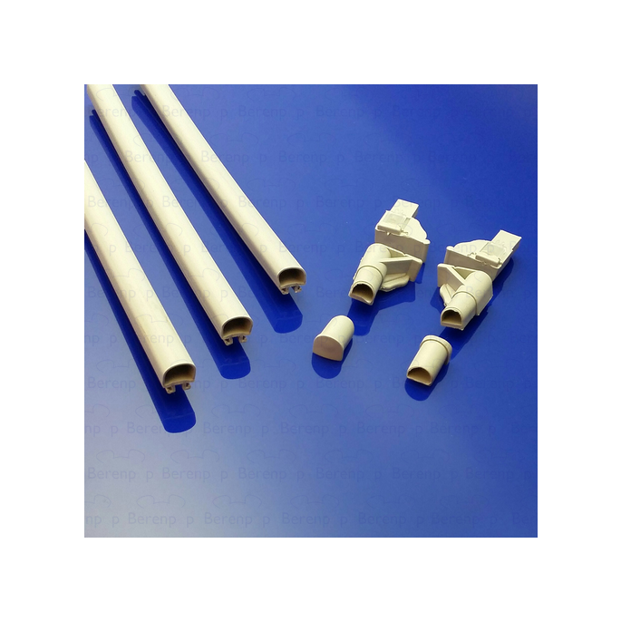 Sealskin Duka Multi 3 bottom strips with 6 corners for bath wall 140 cm gray