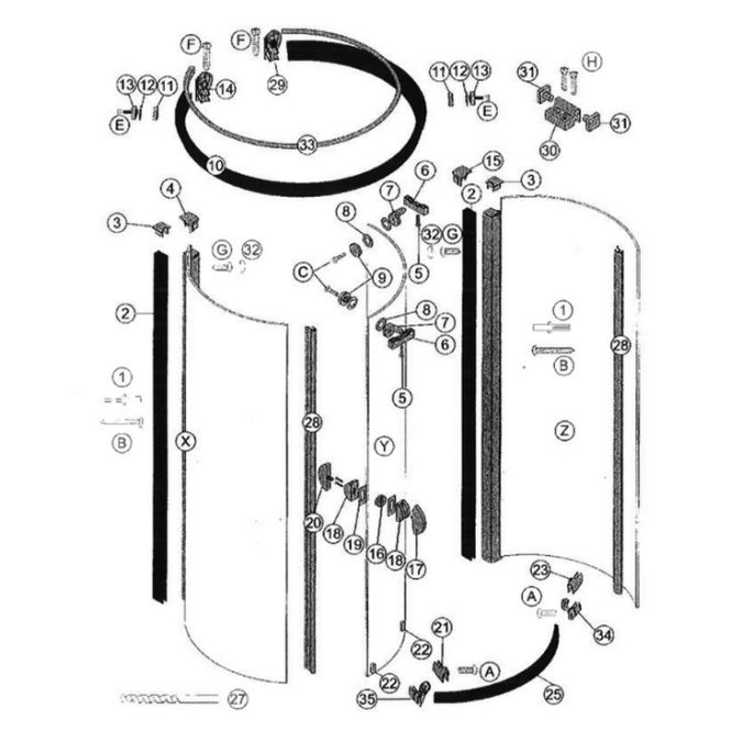 Sphinx Orbis Plus L41944 ( 2537278 ) complete strip set