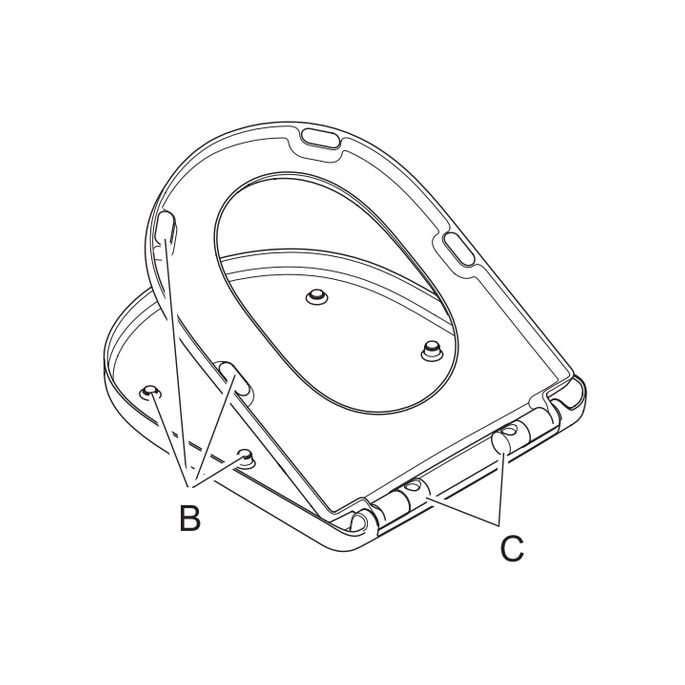Villeroy en Boch Architectura 9M836101 WC-Sitze mit Deckel weiß