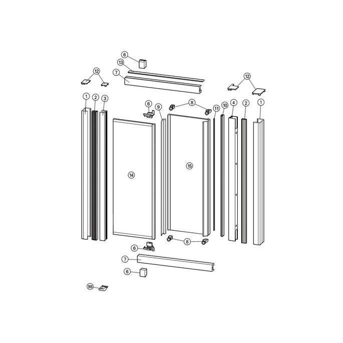 Huppe Alpha - Classics (2), 024013 set of cover caps