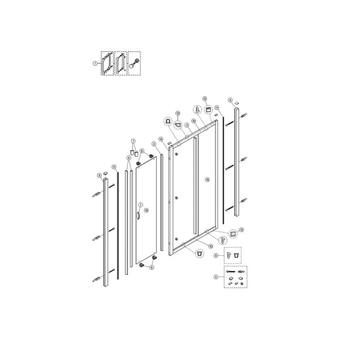 Huppe X1 - X1 Flex - Alpha 2 - Classics 2, 061280 Dichtungsprofil