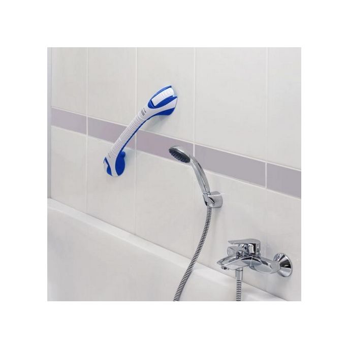 Aquatec (Invacare) H171 Stileo-Griff 400mm mit Saugnäpfen weiß/blau