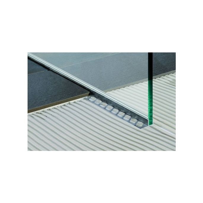 Blanke Aqua Keil Glass 193280B200L glass closing profile 2000x60mm left stainless steel brushed