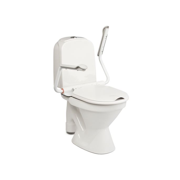 Etac Supporter 803031122 toilet seat with lid and armrests white