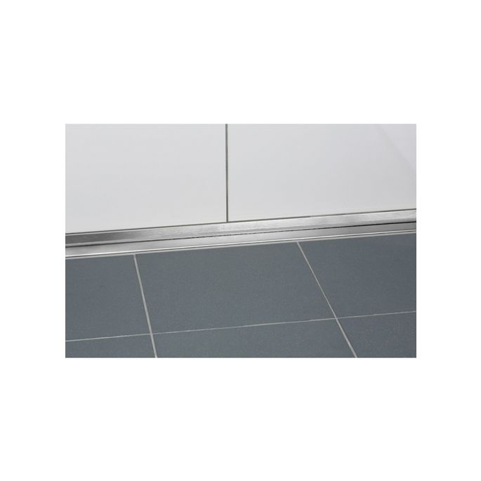 Blanke Aqua Deko 622280B40125 sealing profile for above gutter 1250x40mm stainless steel brushed