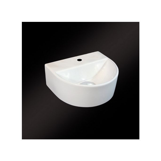 San4U 2504035 One Pack Moon fountain set white ceramic/ chrome