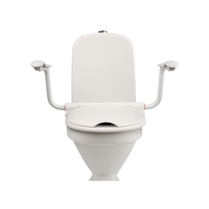 Etac Supporter 803031122 toilet seat with lid and armrests white