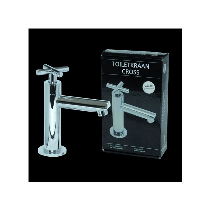 San4U 2504035 One Pack Moon fountain set white ceramic/ chrome