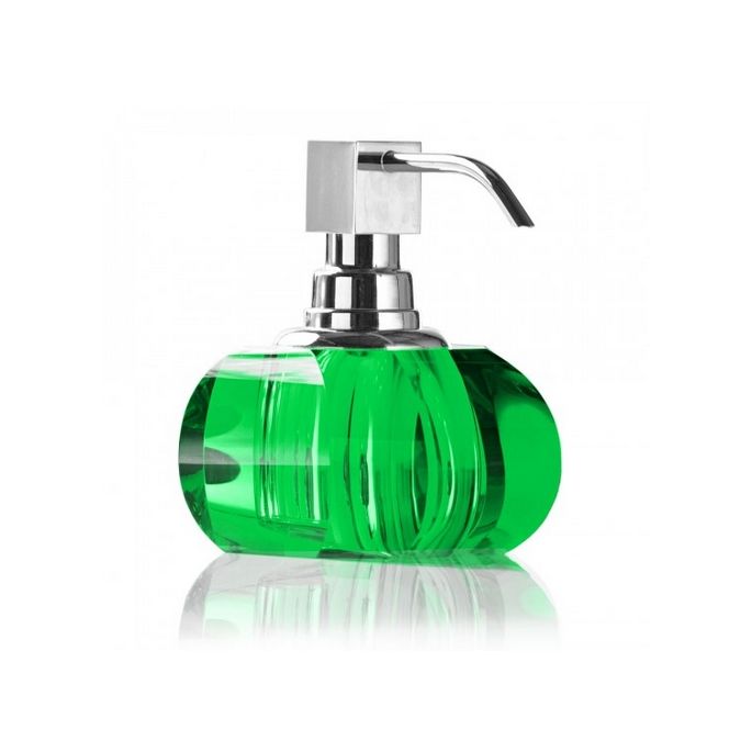 Decor Walther Kristall 0924296 KR SSP Seifenspender (Chrompumpe) Englisch grĂ¼n Kristall