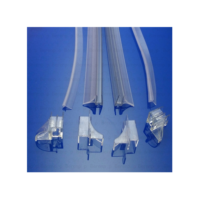 PDPlan Elite E96 drip strips quarter round, set of 2 pieces with corners, 6mm