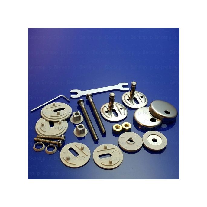 Pressalit D09999 Delight Set verstellbar Scharniere chrom