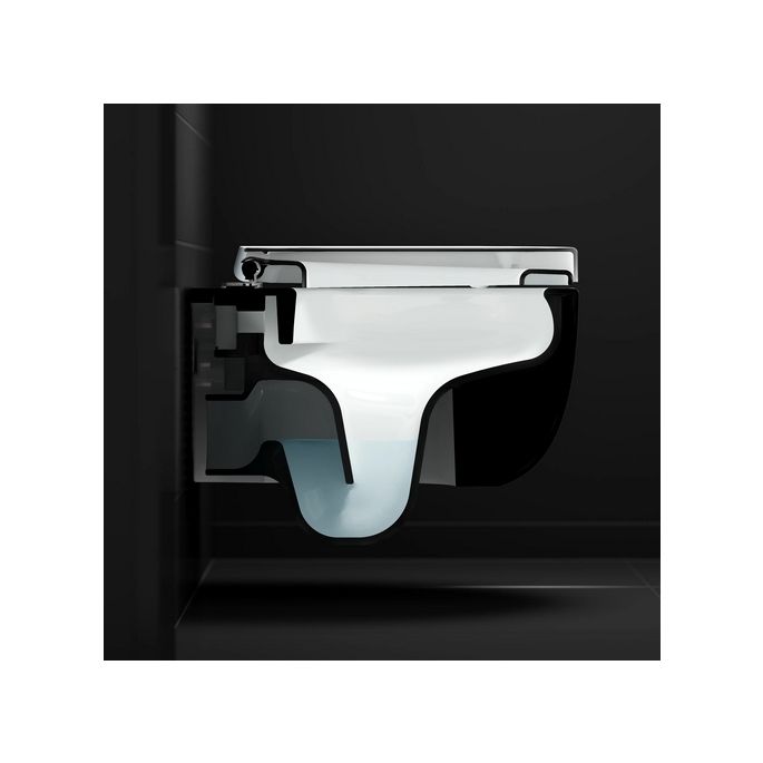 Clou Hammock CL040108021 Rimless 49cm wall toilet with toilet seat matte black