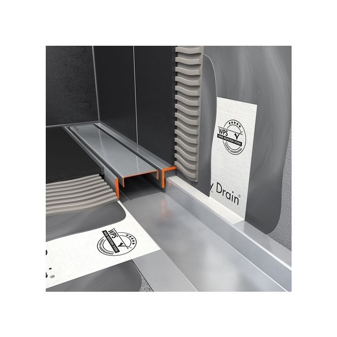 Easy Drain Compact 30 TAF Wall EDCOMTAFW190030 shower channel 190cm side spout