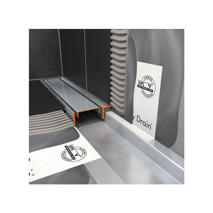 Easy Drain Compact 50 TAF Wall EDCOMTAFW190050 shower channel 190cm side spout