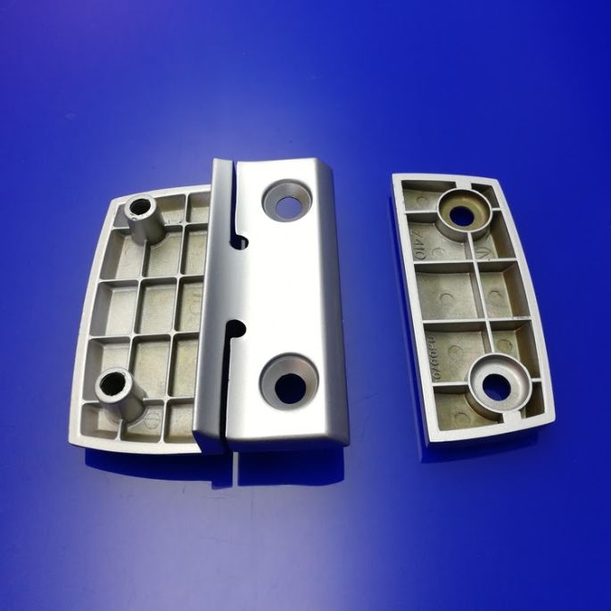 Koralle VarioPlus 2537365 ( L43361 ) Glashalter rechts für Schienen silber satiniert