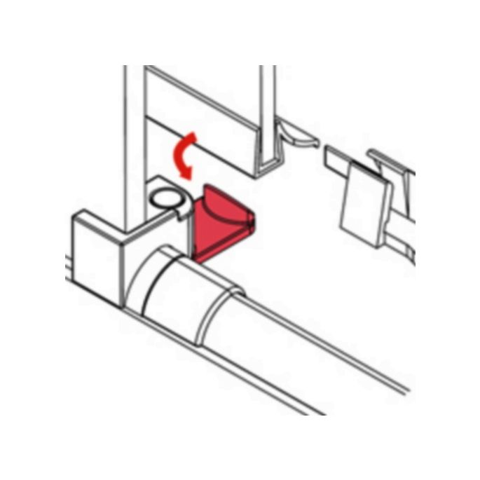 Novellini R01PKUMO1-K set of cover caps chrome