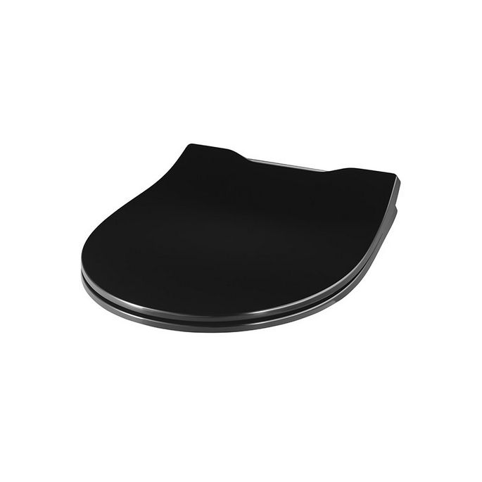 Pressalit Projecta Solid Pro 1004111-DG4925 toilet seat with lid black polygiene