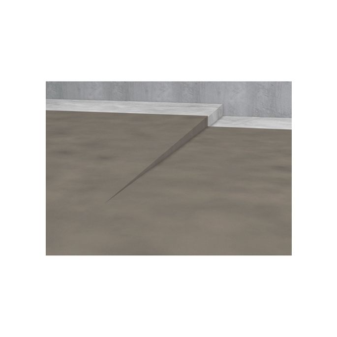 Blanke Aqua Keil 7542856125L slope profile shower floor 980x12.5x24 left matt black