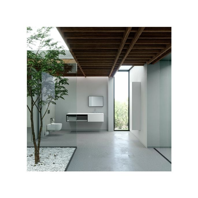 Clou Hammock CL040606020 thin toilet seat with cover matt white