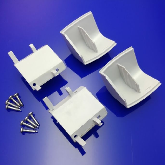 Koralle S300 2536540 (2537968 / L41990) Satz Eckkappen grau