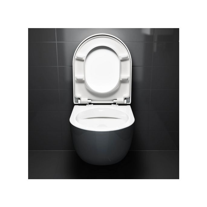 Clou Hammock CL040604020 toilet seat with cover matt white